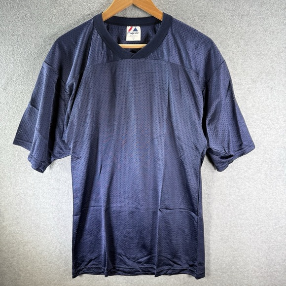 Majestic Other - Vintage Majestic Men Blue Athletic Mesh Practice‎ Football Jersey Size Small USA